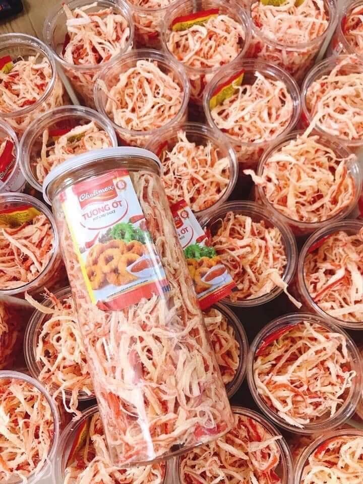 KHÔ MỰC HẤP NƯỚC DỪA (200-300gr) - Ăn Vặt Nhà Kiwi