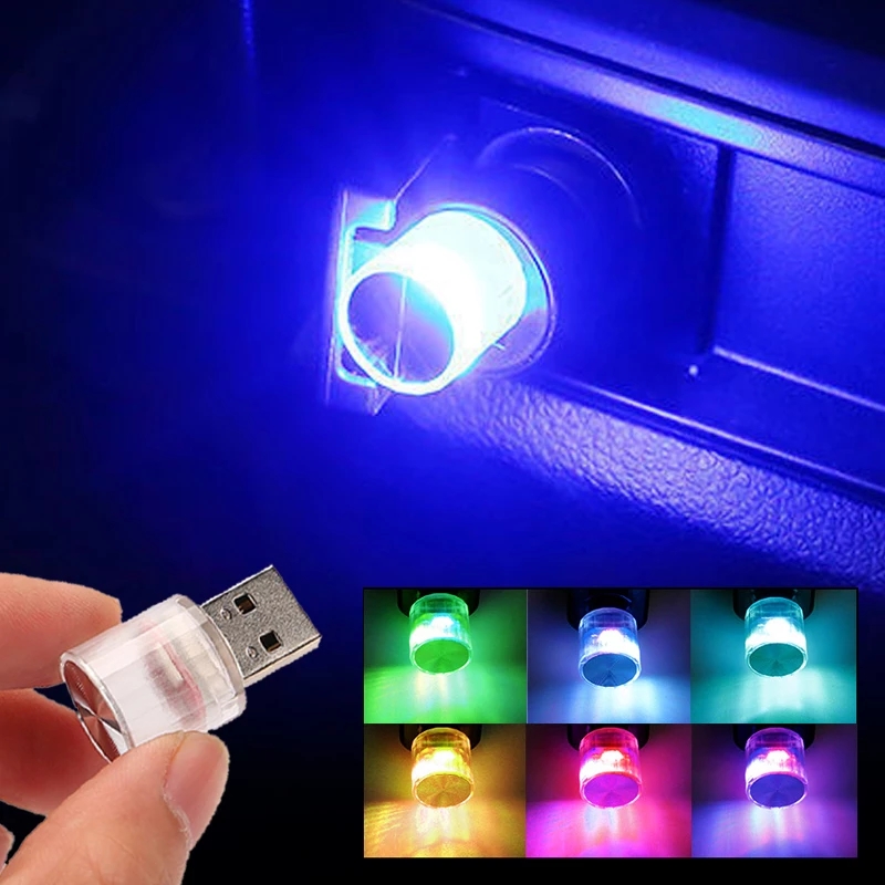 Đèn led mini usb cho xe hơi đèn trang trí cho nội thất ô tô máy tính bảng-INTL
