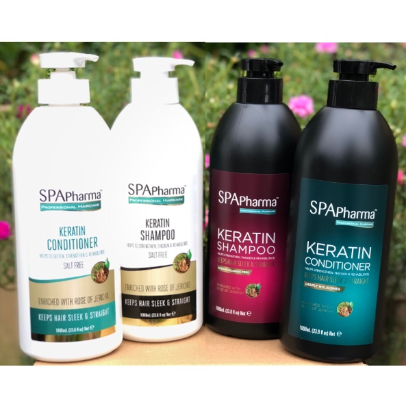 Cặp Dầu Gội & Xả SpaPharma KERATIN Pháp