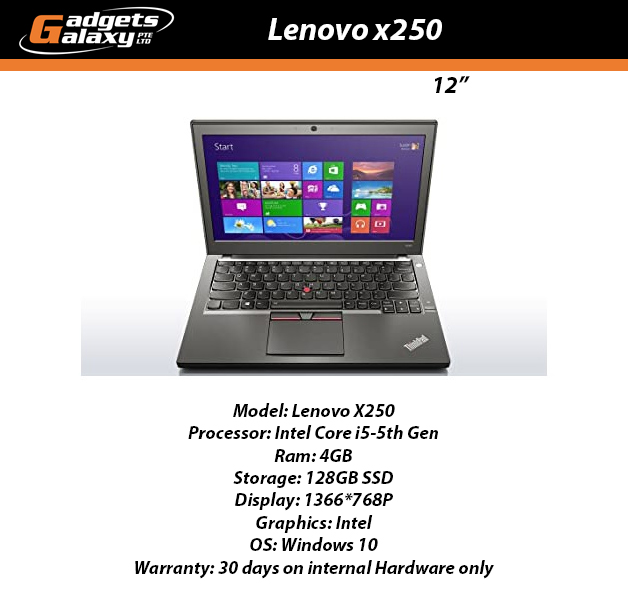 Lenovo Thinkpad X250 Local Refurbished Lazada Singapore