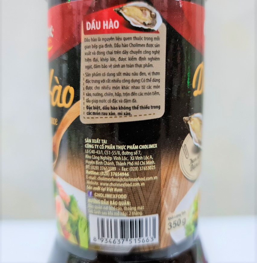 [Chai nhỏ 350g – NẮP ĐỎ] DẦU HÀO [VN] CHOLIMEX Oyster Sauce