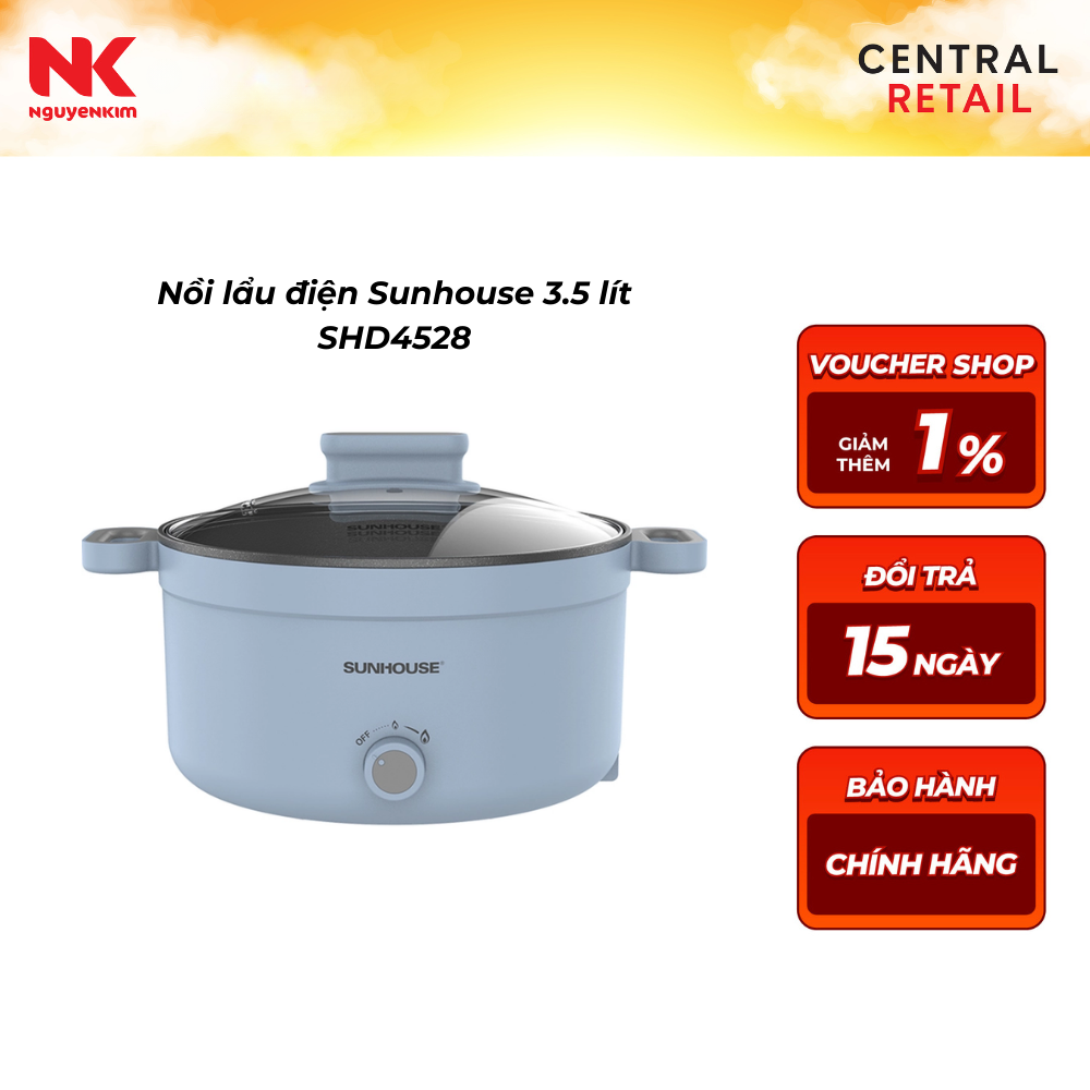 Nồi lẩu điện Sunhouse 3.5 lít SHD4528