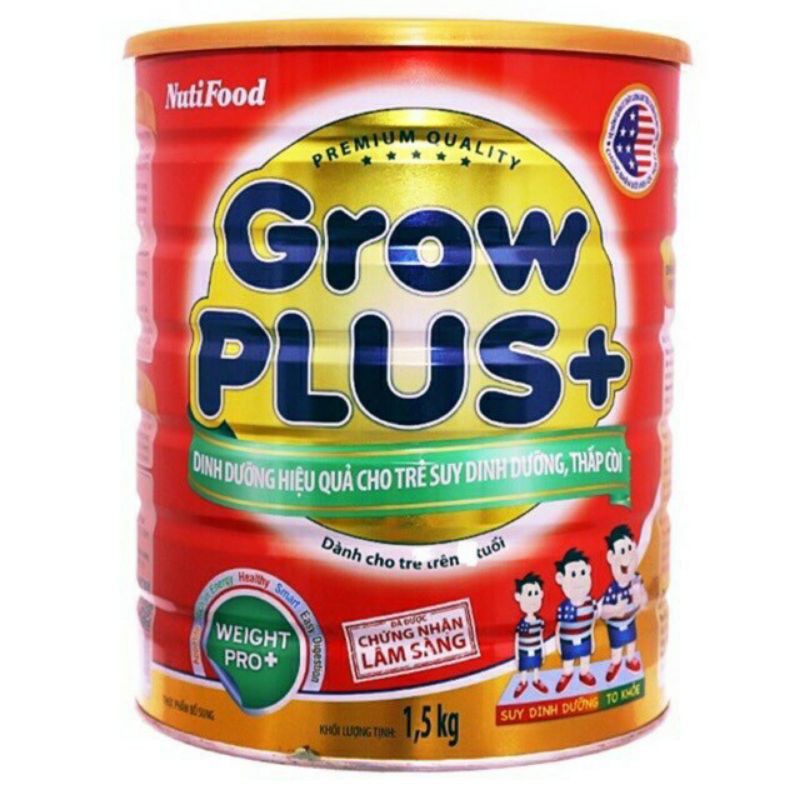 Sữa bột nutifood grow plus+ đỏ - hộp 1,5kg