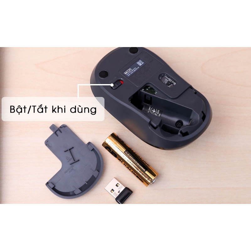 Chuột không dây logitech m220 không tiếng ồn