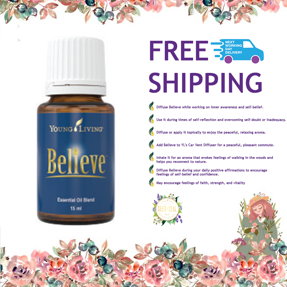 100% Original Young Living BELIEVE Pure Essential Oil Blend 15ml