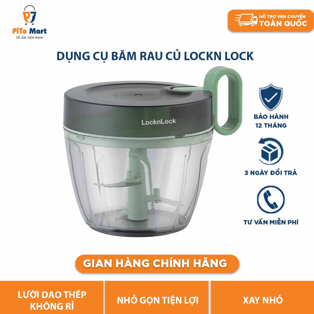 Dụng cụ băm rau củ quả Lock&Lock 900ml (NEW 2022)