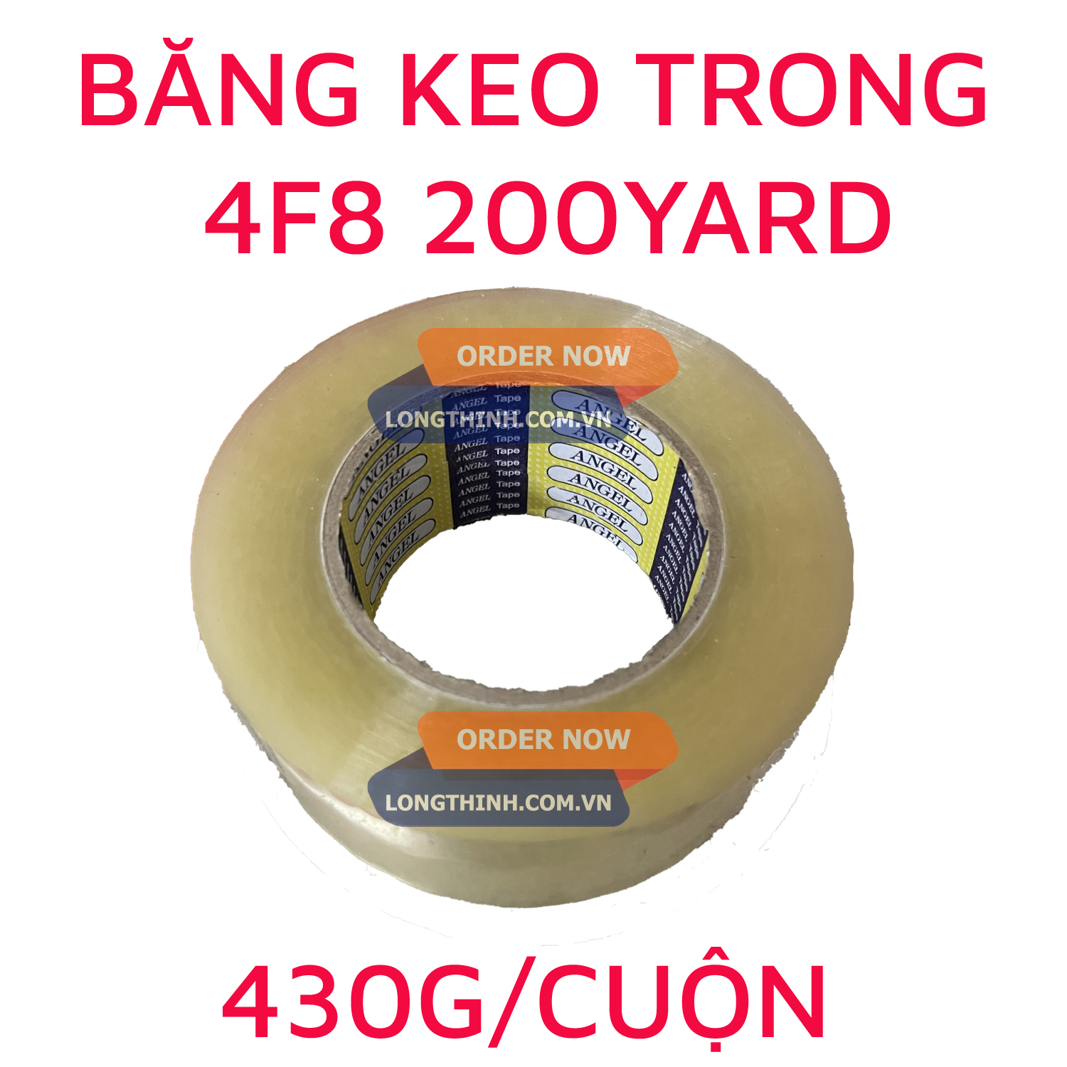 Băng keo trong 4F8 200Y (430g)