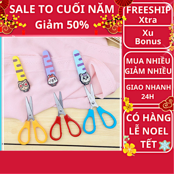 Kéo học sinh hoạt hình loại nhỏ có nắp đậy dễ thương ✔️ kéo có nắp đậy ✔️ kéo học sinh ✔️ kéo dễ thương ✔️ kéo cute ✔️ đồ dùng học tập - Nguyễn Thùy Store