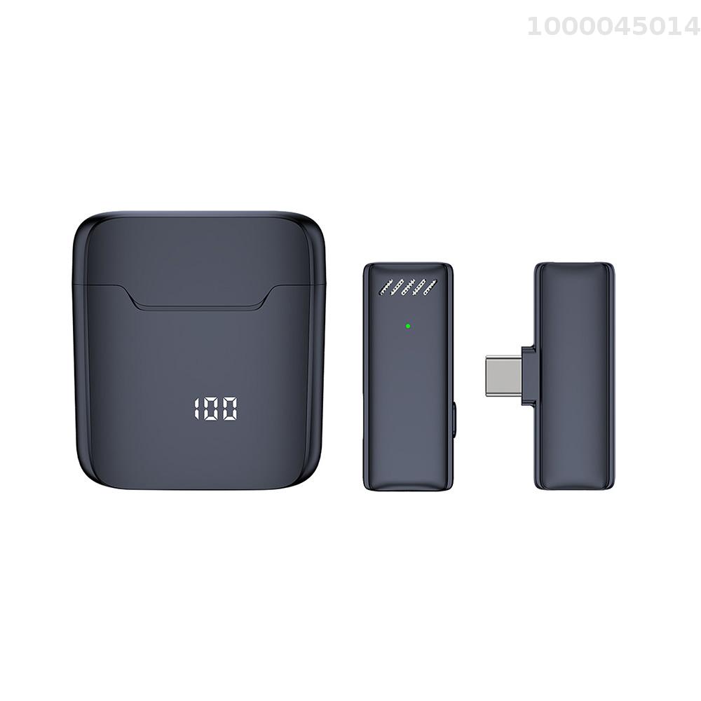 Mini Micro dây chuyền Không Dây Cho Điện Thoại Di Động 360 ° Đa Hướng Micro cài ve áo giảm tiếng ồn Tương Thích Với Loại-C điện thoại thông minh Android Máy Tính Bảng Cho Youtube Facebook phát trực tiếp ghi video Vlog Phỏng Vấn Trực Tuyến Lớp Học