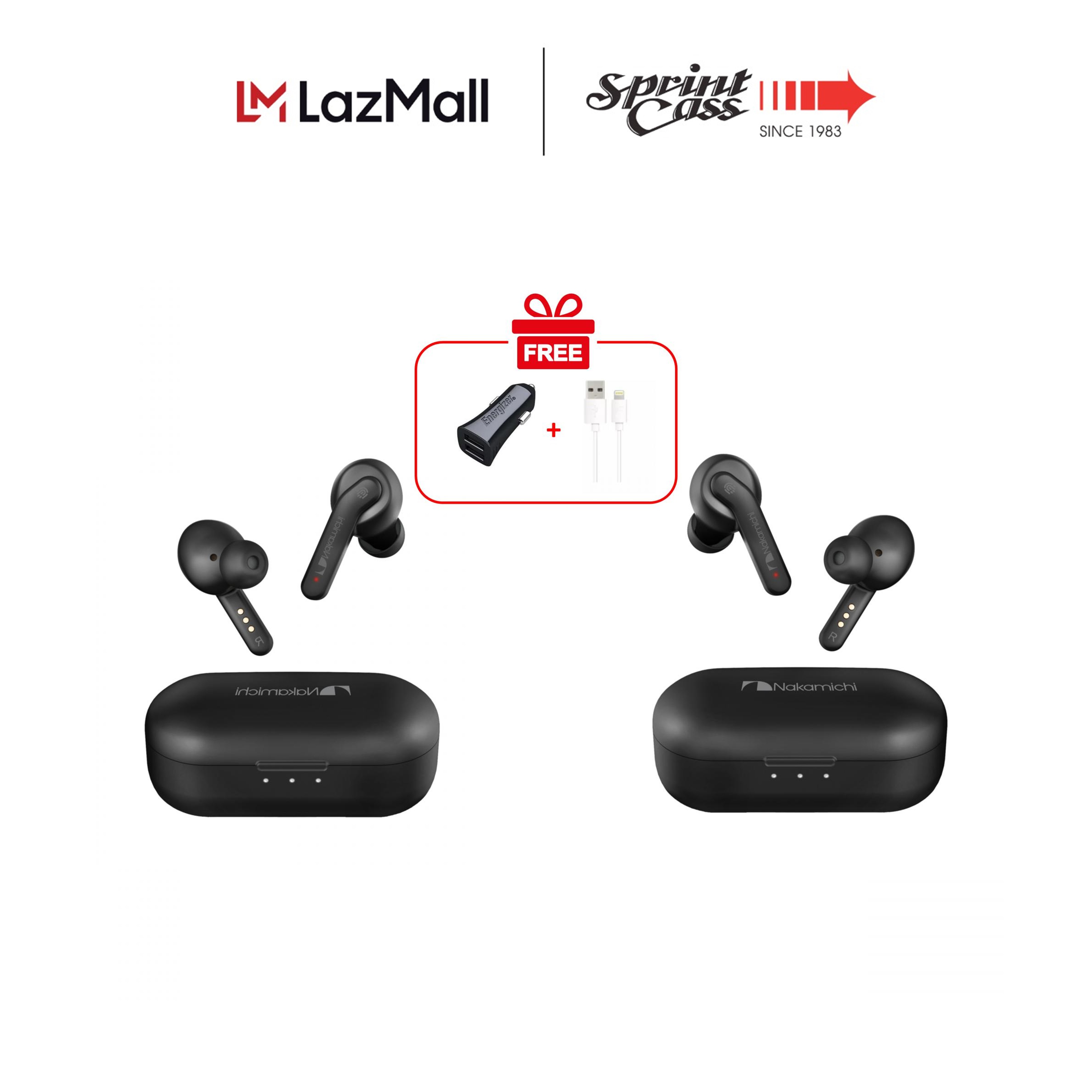 wireless earbuds with lightning charger