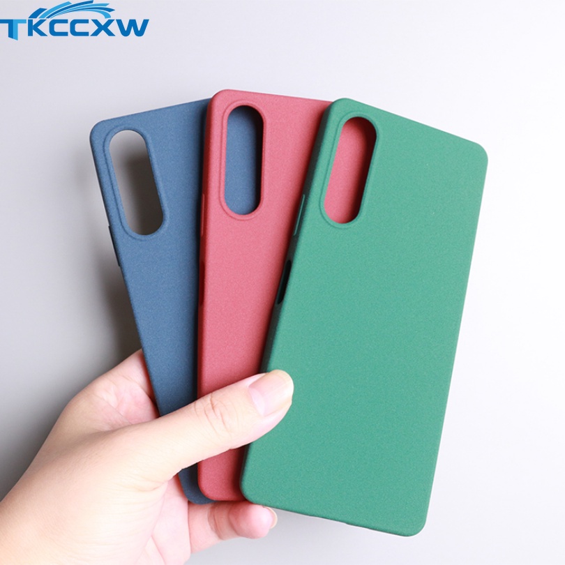 For Sony 1 10 V Xperia 5 IV II III Case Anti Fingerprint Matte Sandstone Soft Silicon Cover. 