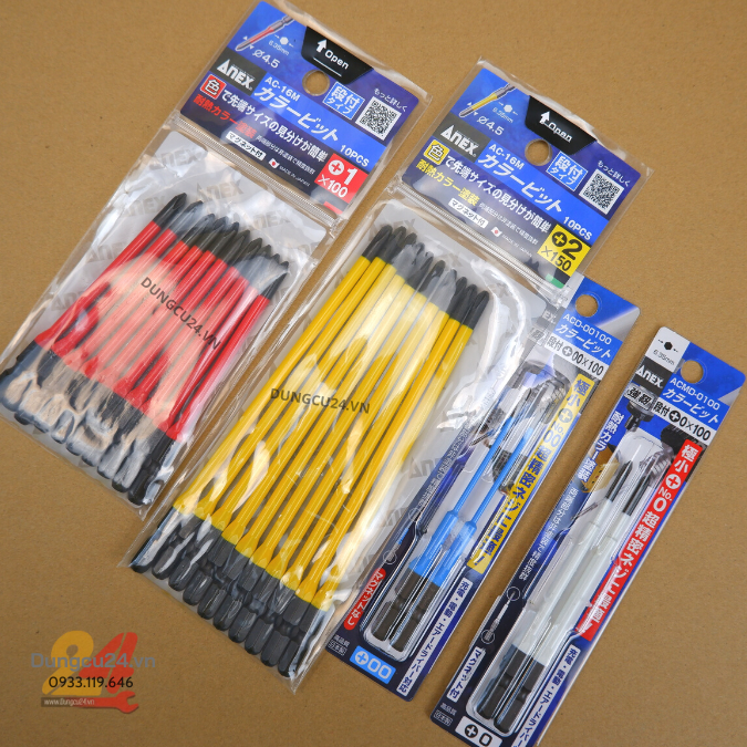 [ made in japan ] mũi vít Nhật ANEX AC-16M +00/+0/ +1/+2  PH00/PH0/PH1/PH2 (GIÁ 1 MŨI)