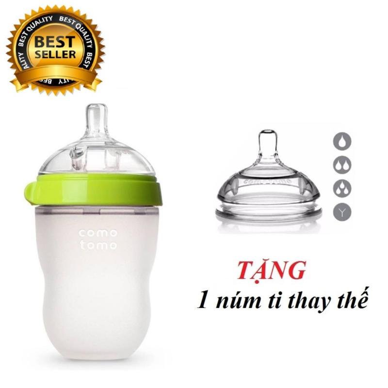 [ BÌNH SỮA  ]💁💁Bình Sữa Comotomo 150ml/250ml 💁💁Núm Silicon Siêu Mềm