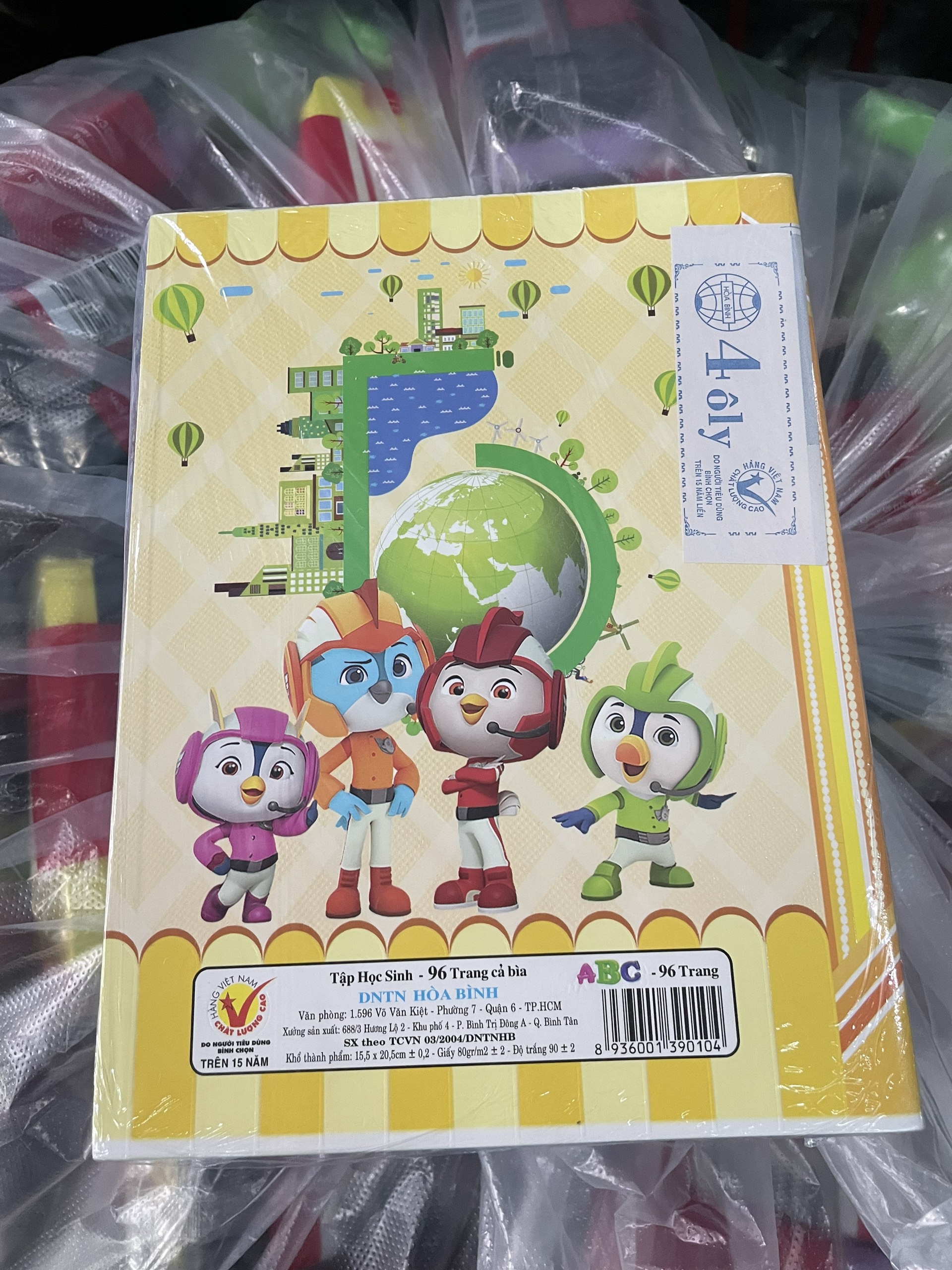 (Lốc 10 Quyển) Tập Vở Học Sinh ABC Hòa Bình 96 Trang (ĐL 80gsm)
