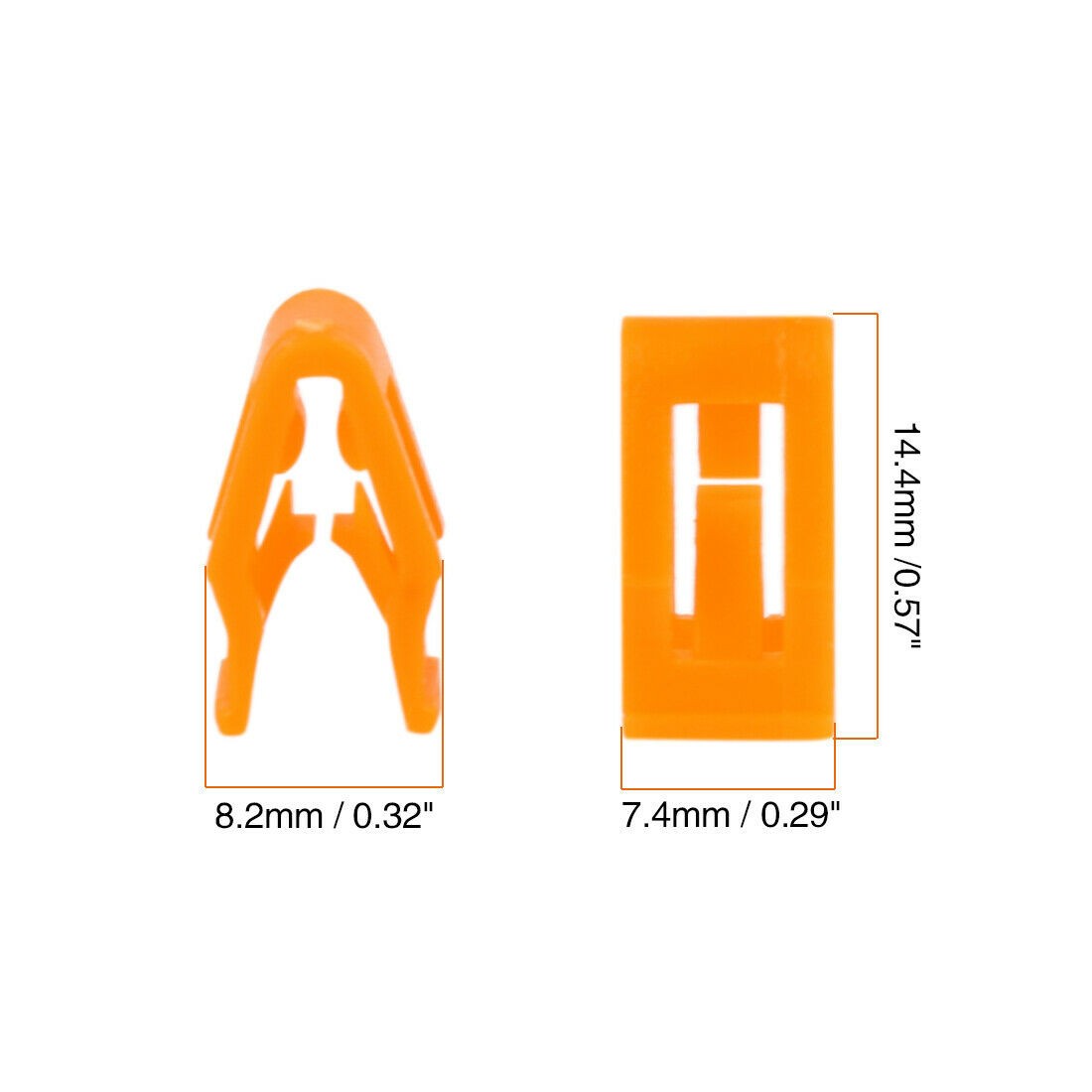 Orange Nylon Trim Retainer for Ford For Mercury Center Console Dash Panel