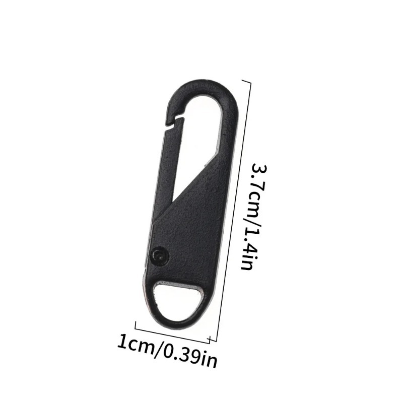 5Pcs Universal Metal Zipper Puller Handle Detachable Replacement Zipper Slider Backpack Handbag Coat Sewing Repair Pull Tab Head