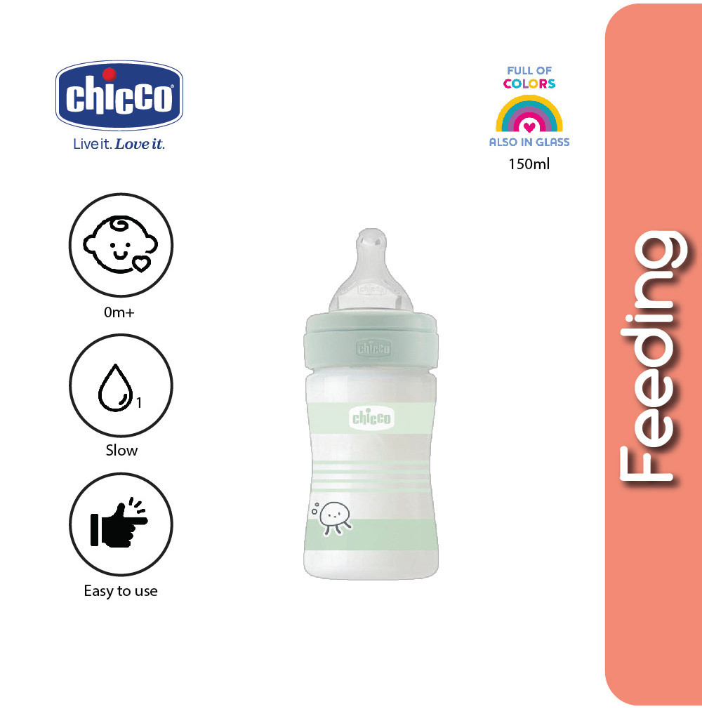 Chicco glass best sale feeding bottle 150ml