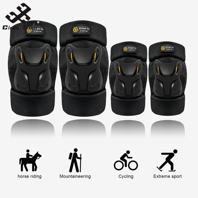 Circle Cool Motorcycle Electric Bike Knee Elbow Pads With Reflective Strip