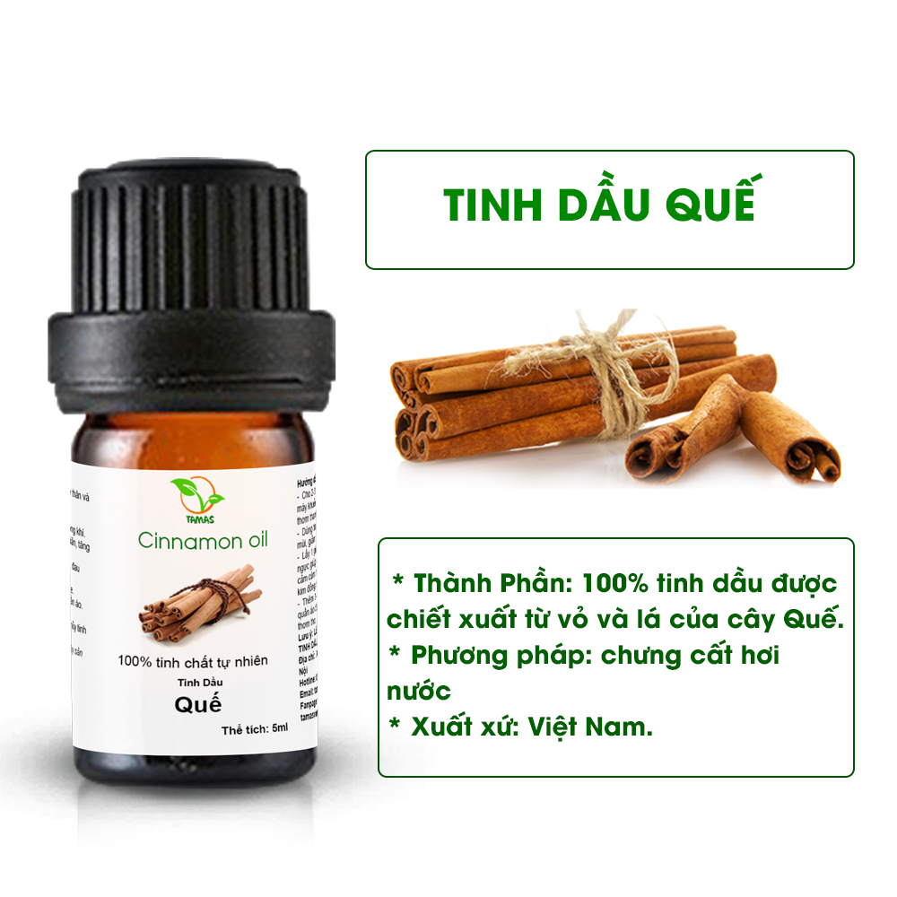 Tinh dầu quế 5ml- chai nhỏ giá dùng thử
