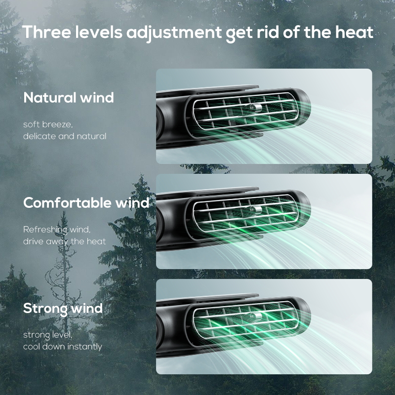 【In-Demand Item】 Portable Car Seat Fan for Front Rear Seat Passenge USB ...