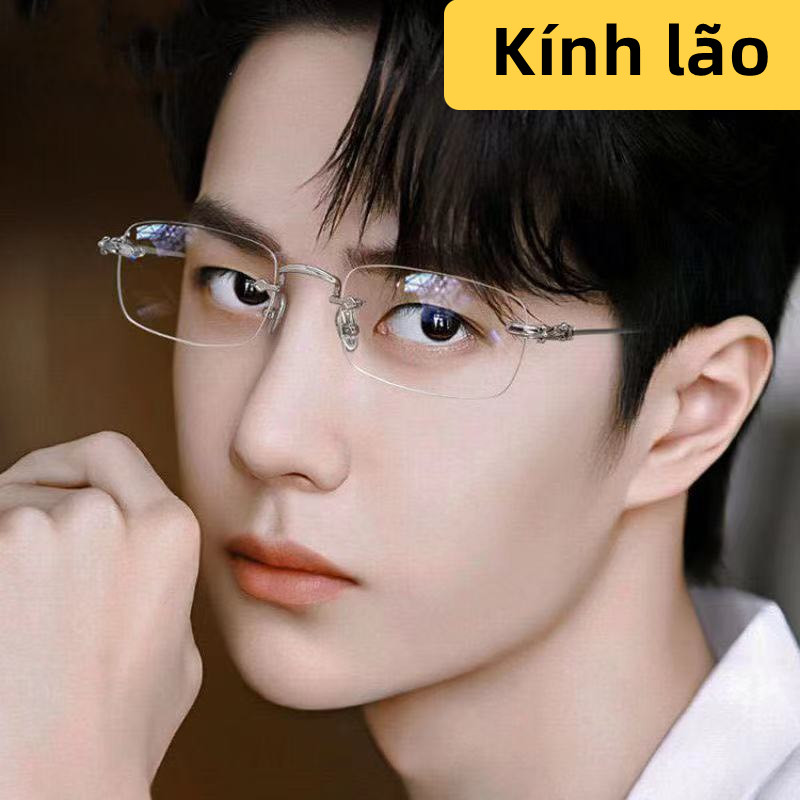 Kính Viễn Thị Kính lão - đọc báo cho người Trung Niên Kính làng không gọng có độ phân giải cao sắc nét rõ chữ kiểu dáng thanh lịch đẹp mã Y2103 - kheshop