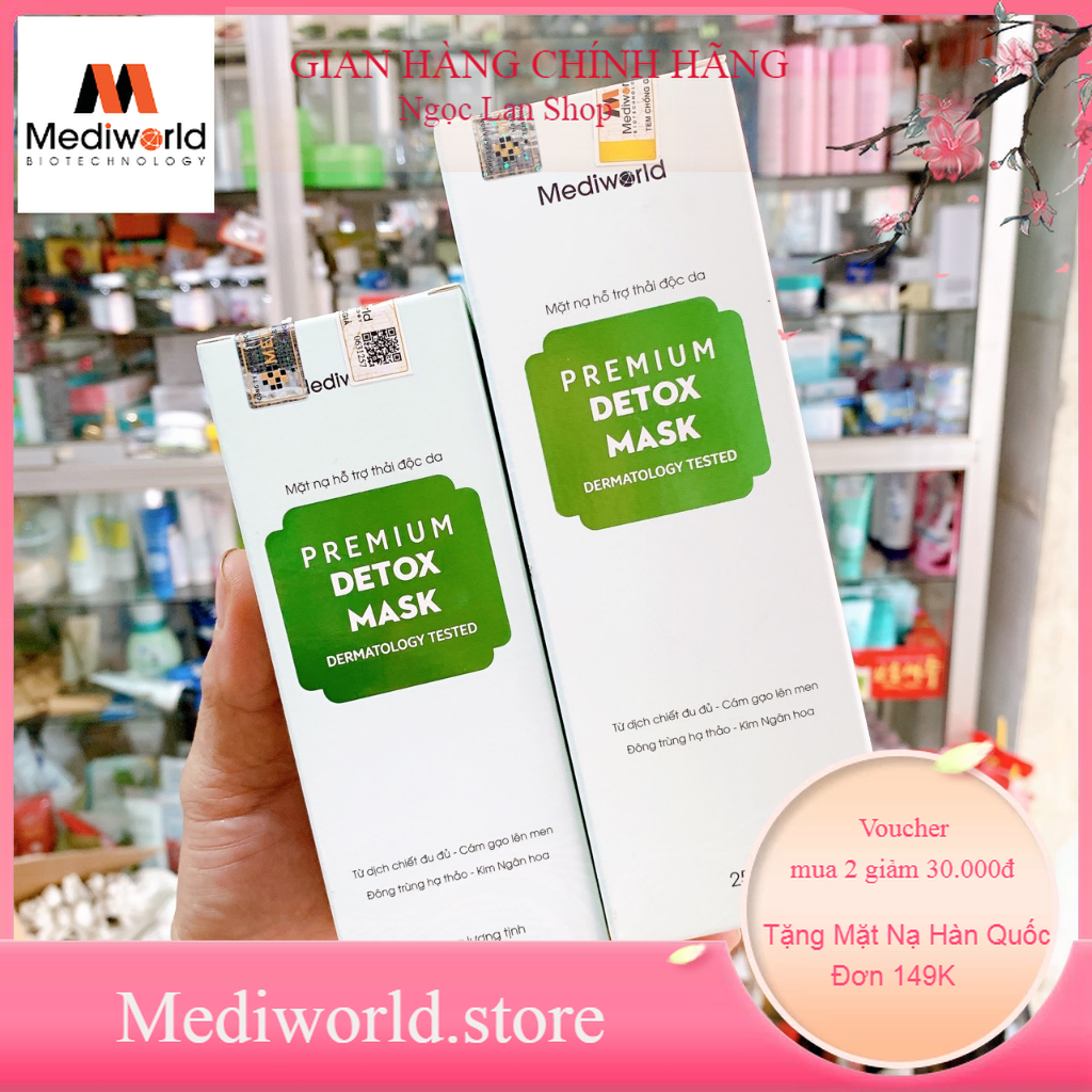 Mặt nạ thải độc bio detox mask mediworld 250g và 150g