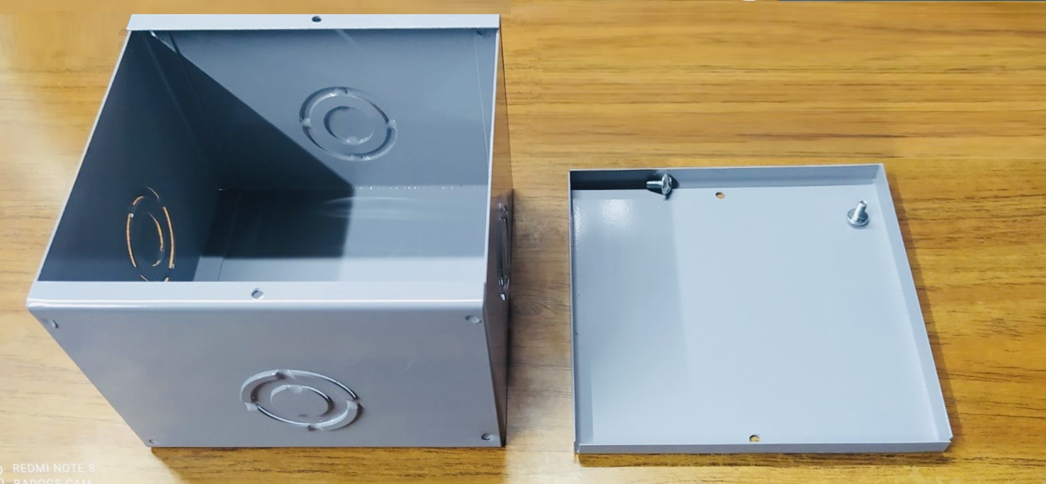 AMart Metal Pull Box for Electrical 20 4x6x6 inches Powder Coated