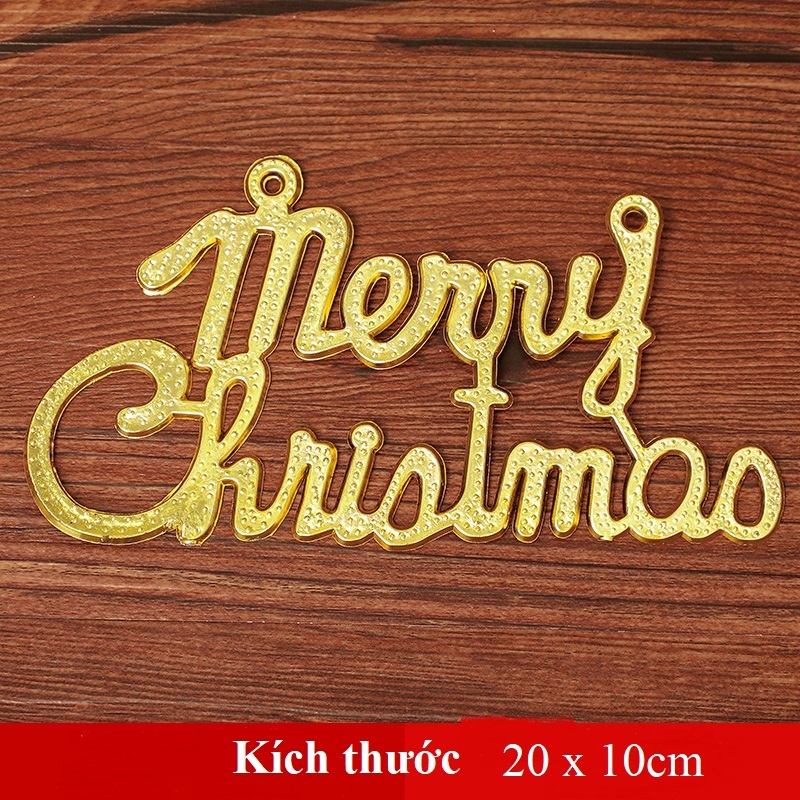 Khung chữ Merry Christmas trang trí Giáng sinh Noel