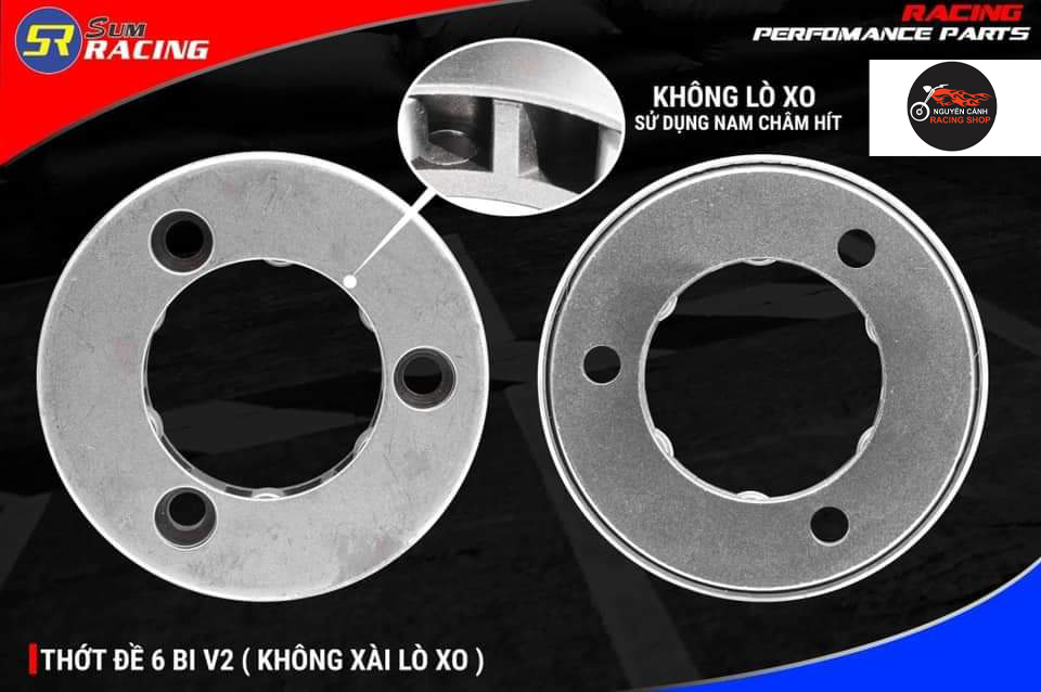 Thớt đề exciter 6 bi V2 nam châm Sum Racing
