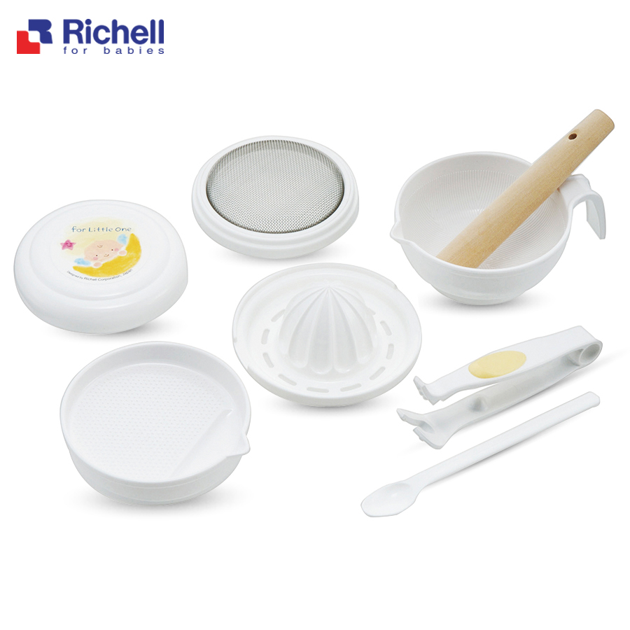 [HCM]Bộ chế biến ăn dặm kiểu Nhật Richell RC53371