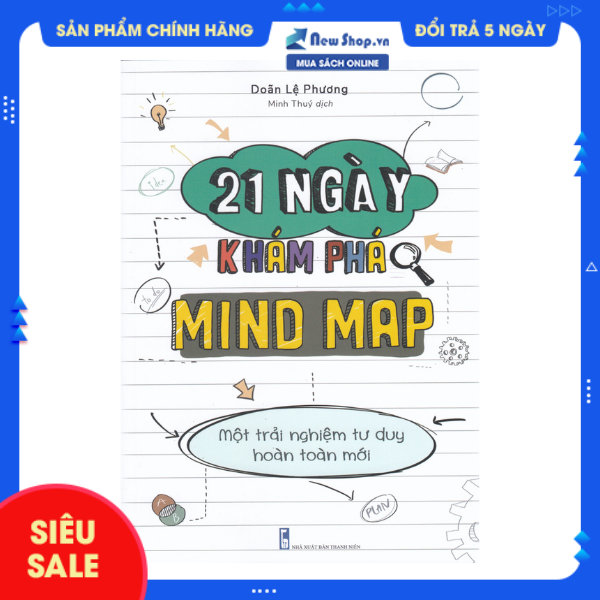 Sách - 21 ngày khám phá mindmap - newshop