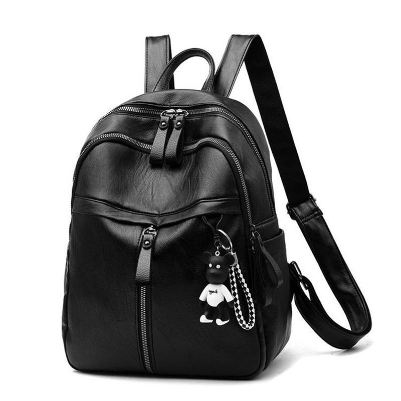 C&K Ladies backpack factory direct sales PU leather backpack large capacity high school students backpack leisure ladies travel bag foreign trade wholesale
