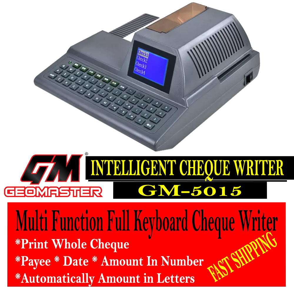 Check Writer System Geomaster Intelligent Checkwriter Machine / Intelligent Cheque Writer ...