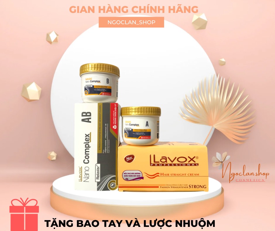 Thuốc duỗi tóc lavox, Lacei, Collagen phục hồi tóc (200mlx2)