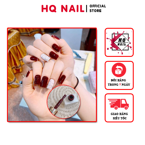 Sơn gel đỏ đô cực đẹp màu hot trend 2021 cho mọi lứa tuổi