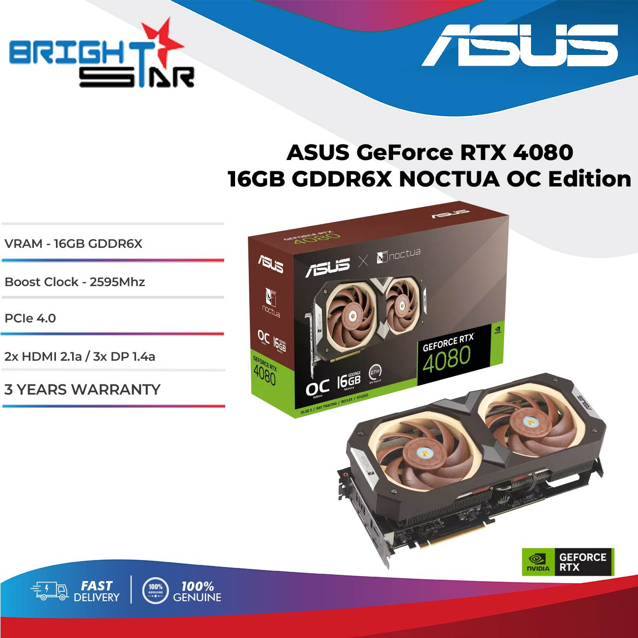 ASUS NOCTUA GEFORCE RTX 4080 帰れれ 16GB