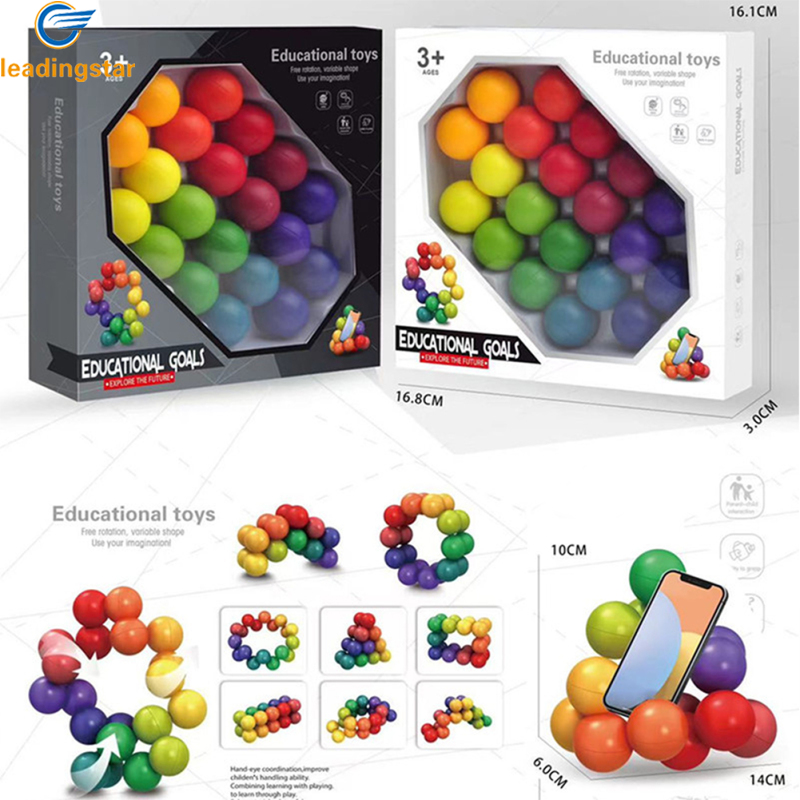 LeadingStar Fast Delivery DIY Puzzle Magic Ball Cube Intelligence Ball Novelty Decompression Toys Educational Toys Gifts For Boys Girls