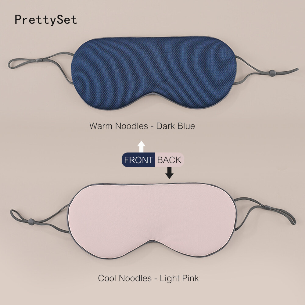 Double-Sided Adjustable Size Ice Silk Warm Cool Sleep Eye Mask Travel Blackout Breathable Eye Masks