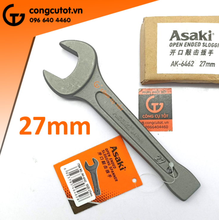 Cờ lê vòng đóng - miệng đóng ASAKI size tùy chọn