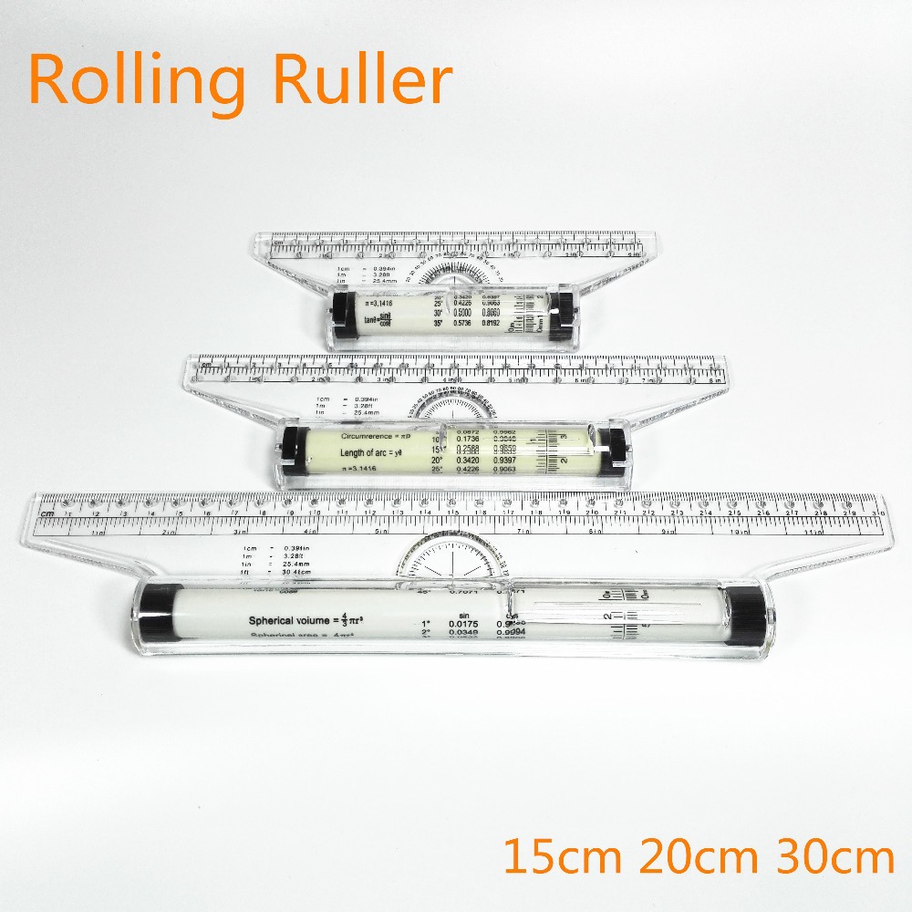 【Unique features】Roll Ruler Parallel Rulers 20/30cm Universal Foot ...