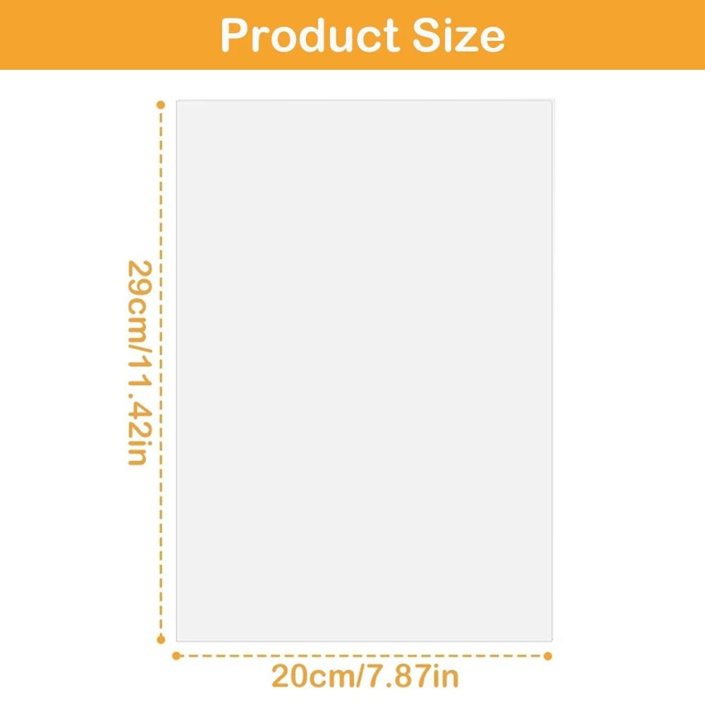 1Pcs New Printable Shrink Plastic Sheets Translucent White 29x20cm Shrink Film Handmade Shrinky Art Papers for Inkjet Printer. 