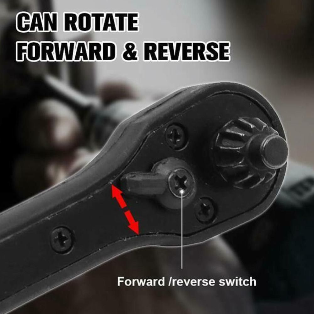 VALER Multifunction Drill Clamping Tool For Drill Bit Drill Chuck Key Ratchet Spanner Ratchet Wrench Universal Wrench Quick Ratchet Wrench