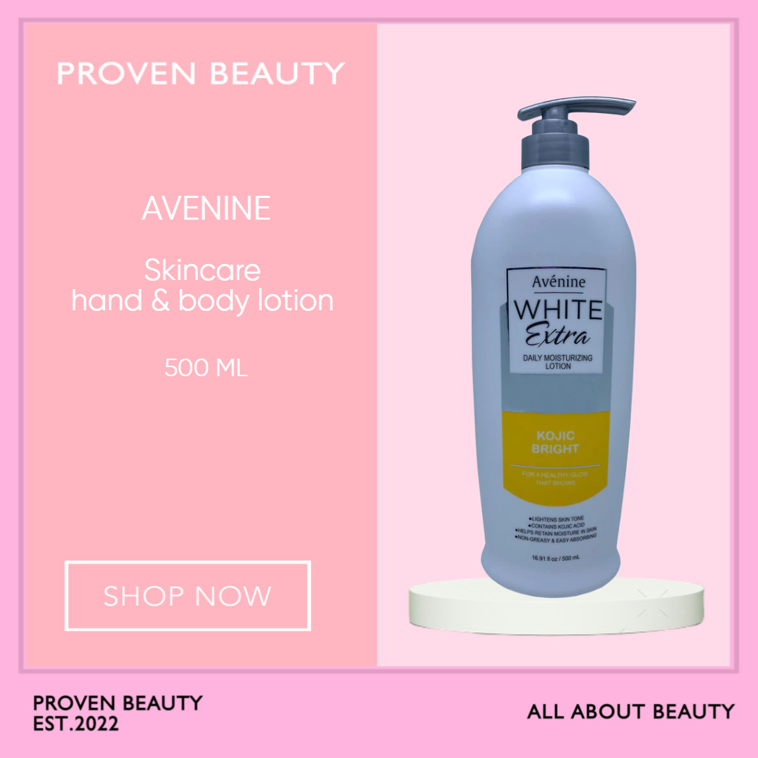 AVENINE Extra White Kojic Brightening Lotion 500ml Lazada PH