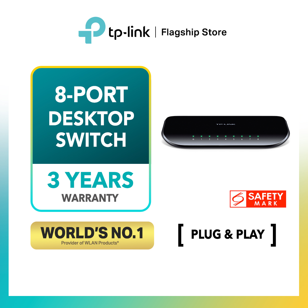 Switch 8 Puertos Tp-link TL-SG1008D 10/100/1000mbps rj45 lan GIGABIT TP  LINK
