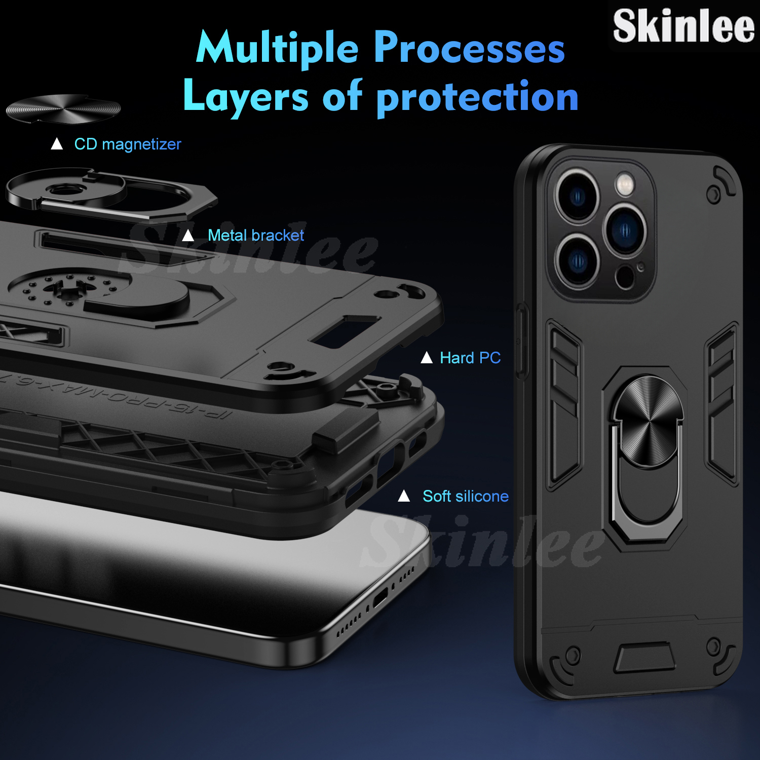 Phone Case infinix Zero 40 Back Cover with Holder Ring Car Adsorption Cases Casing hp for Infinix Zero 40 Cover Cases. 