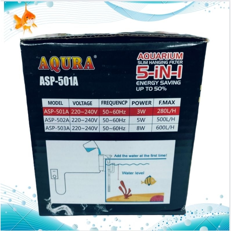 Pompa aquarium HANGING FILTER AQURA ASP 501A