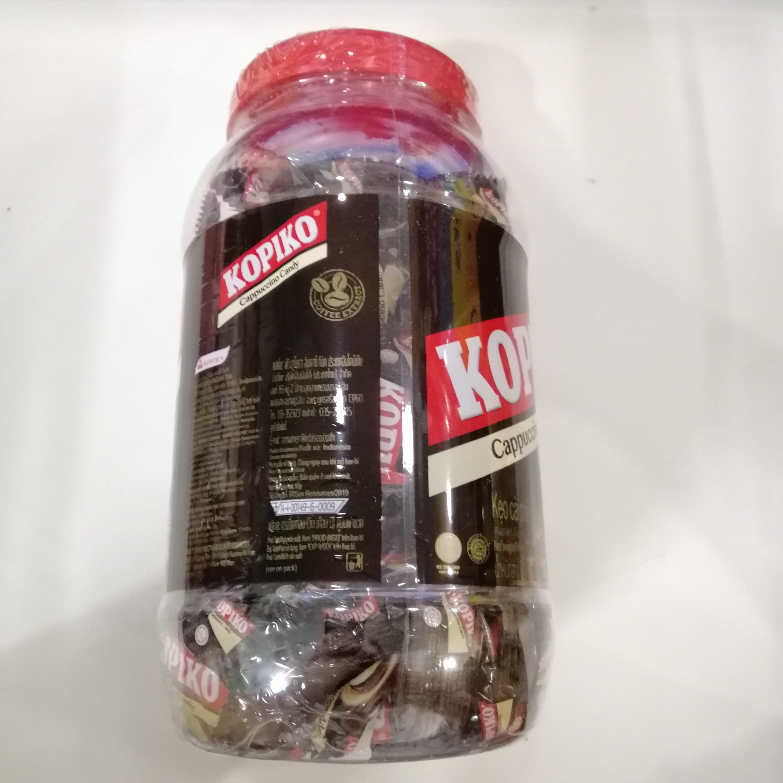 Kẹo Cà Phê Sữa Hủ Kopiko Cappuccino Candy (Hủ 560g)