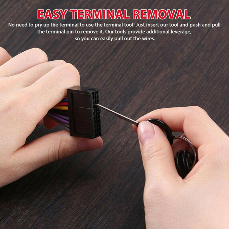 39 cái dây xe khai thác thiết bị đầu cuối dụng cụ loại bỏ tự động hệ thống dây điện đầu kết nối uốn vắt puller phát hành Bộ ghim cho hầu hết các thiết bị đầu cuối kết nối