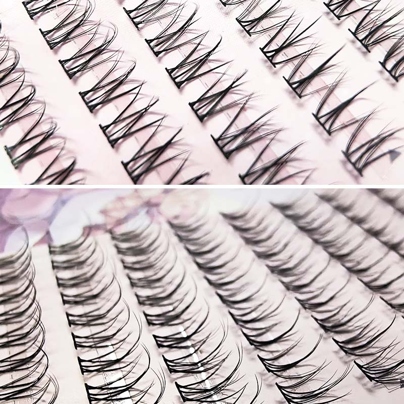 Derf Lông mi giả 3d dung lượng lớn lông mi giả có thể tái sử dụng kéo dài lông mi dài 8mm-10mm