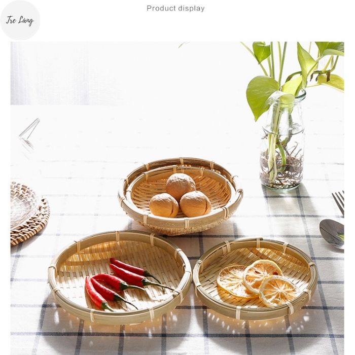 Rổ tre đan mini decor chụp ảnh đựng đồ nhỏ xinh TRE LÀNG